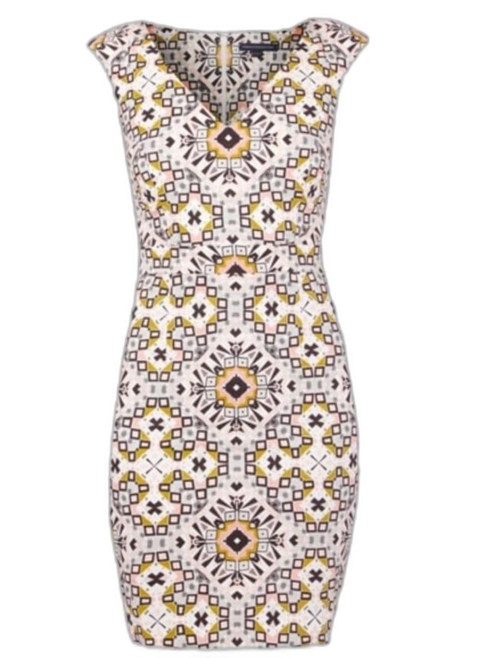 French Connection Geometric Pattern Dress